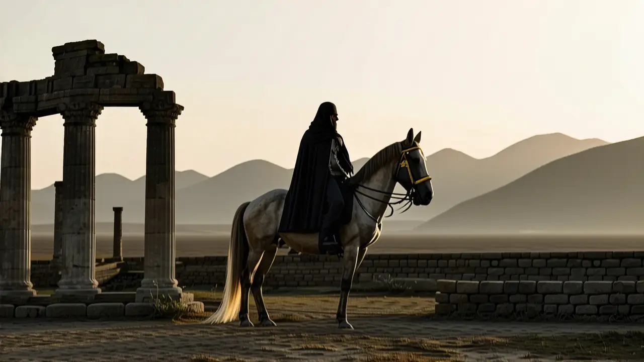 Un jinete español melancólico domina el paisaje