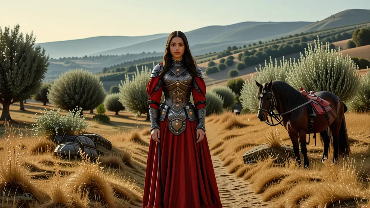 Una guerrera española realista inspira en Extremadura