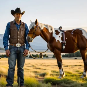 Un hombre español contempla Montana serena