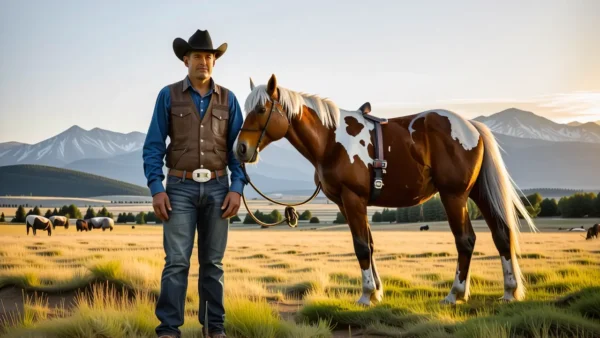 Un hombre español contempla Montana serena