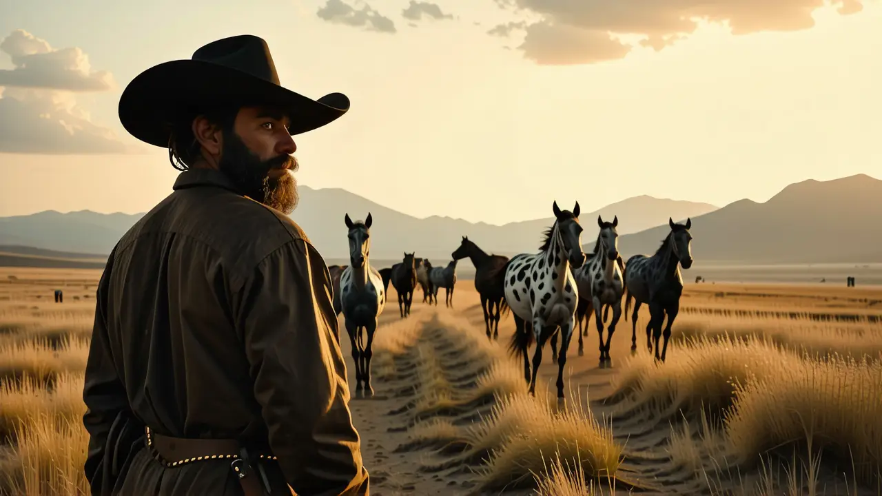 Un explorador español cabalgaba hacia el horizonte