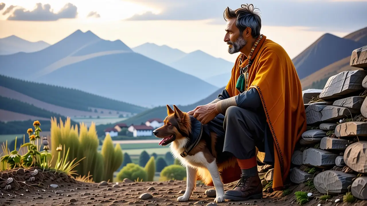 Caballo Asturcón: Origen, Características & Conservación 2 Un pastor español contemplativo en España
