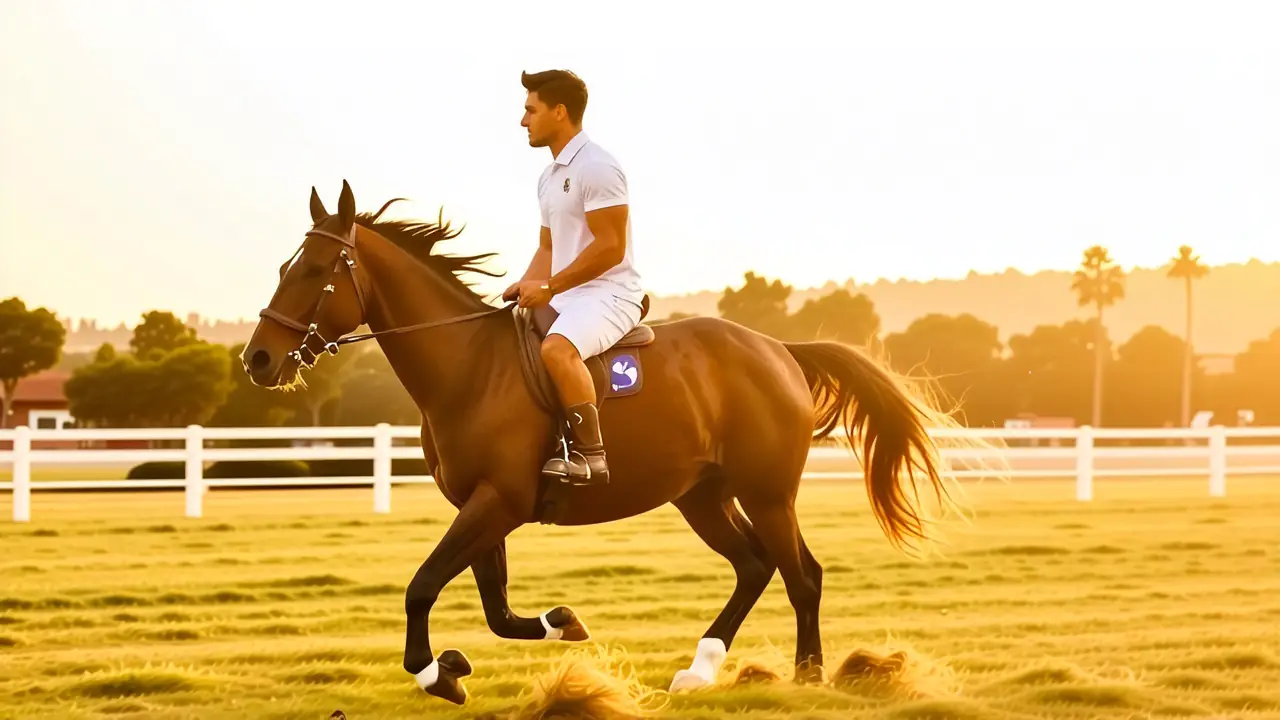 Un atleta español cabalgando transmite fuerza
