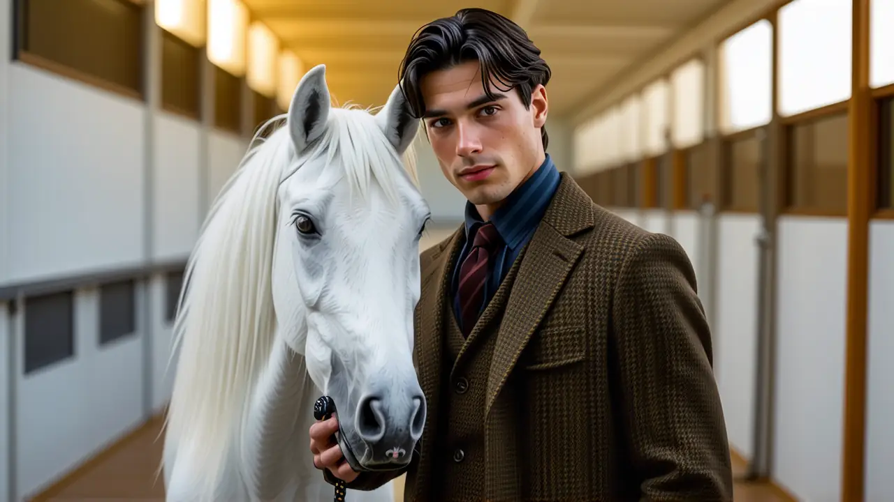 Un joven español observa a su clon