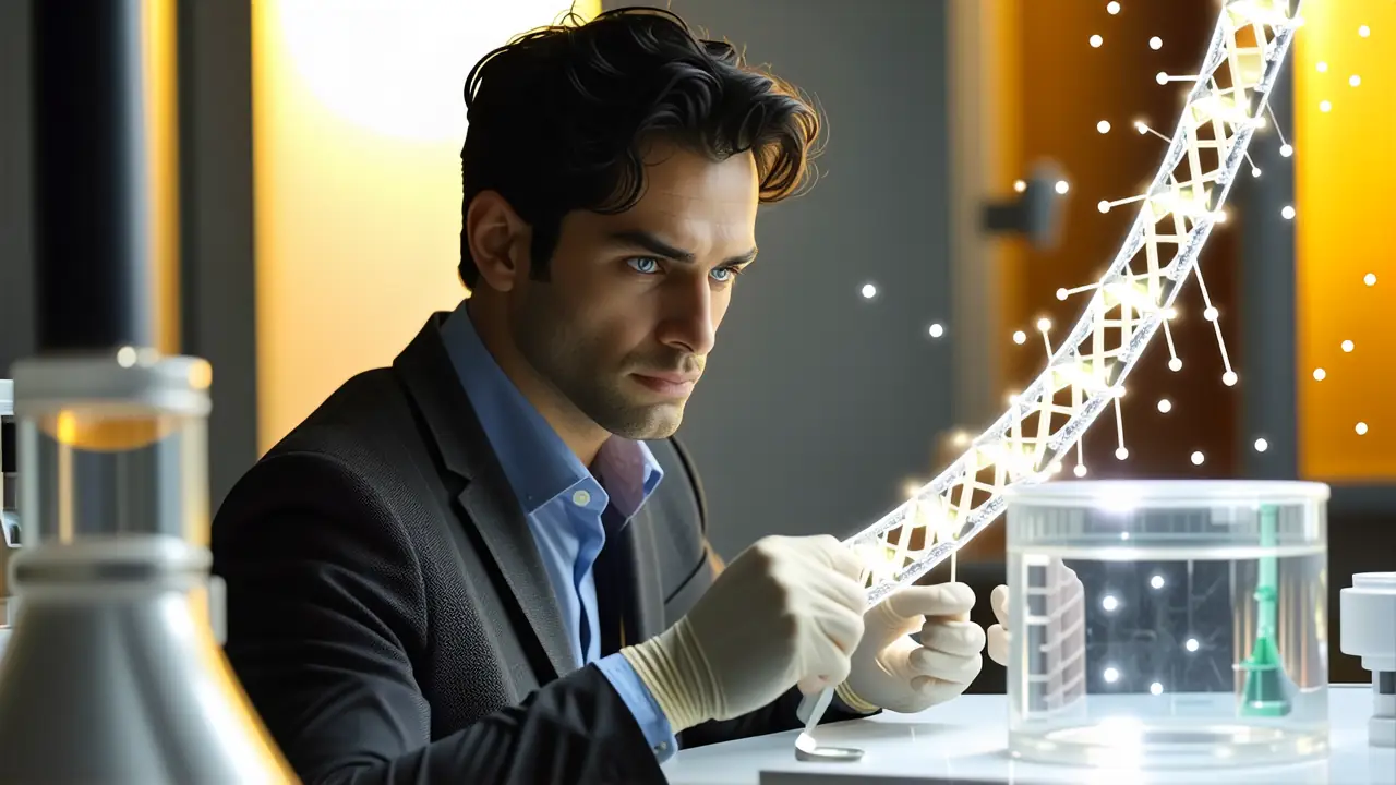 Un científico contempla un clon ético