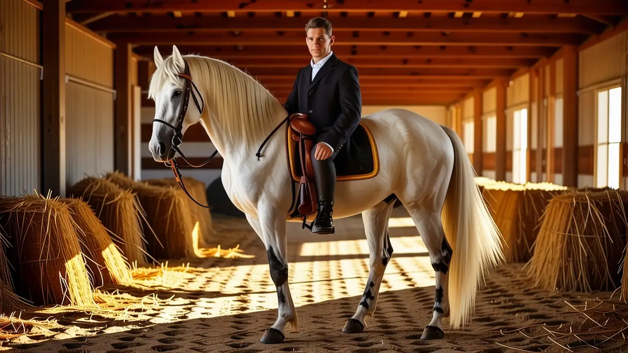 Un fotógrafo captura un jinete serio