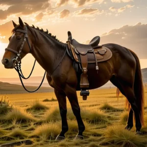 Un vaquero español anciano domina el paisaje