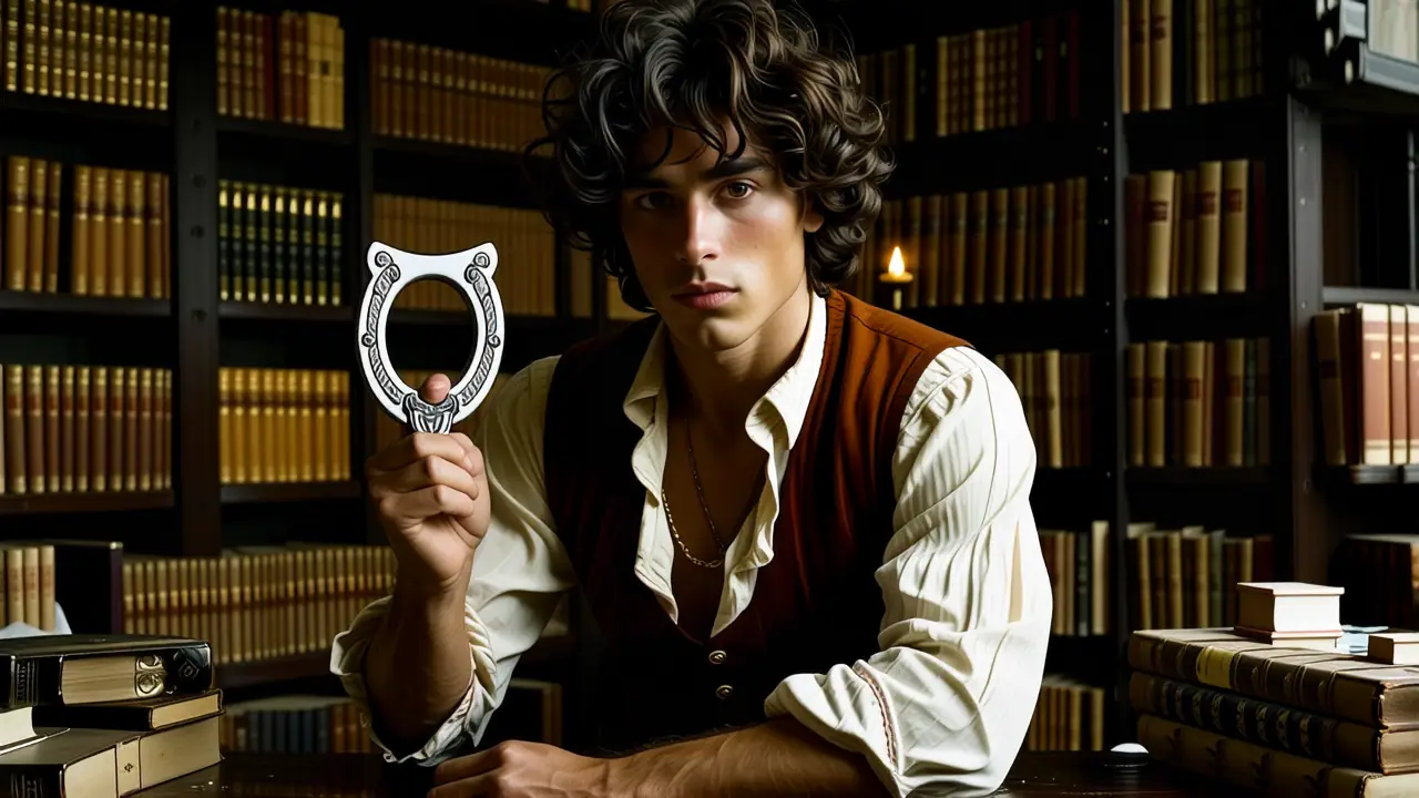 Caravaggio retrata un noble melancólico en oro