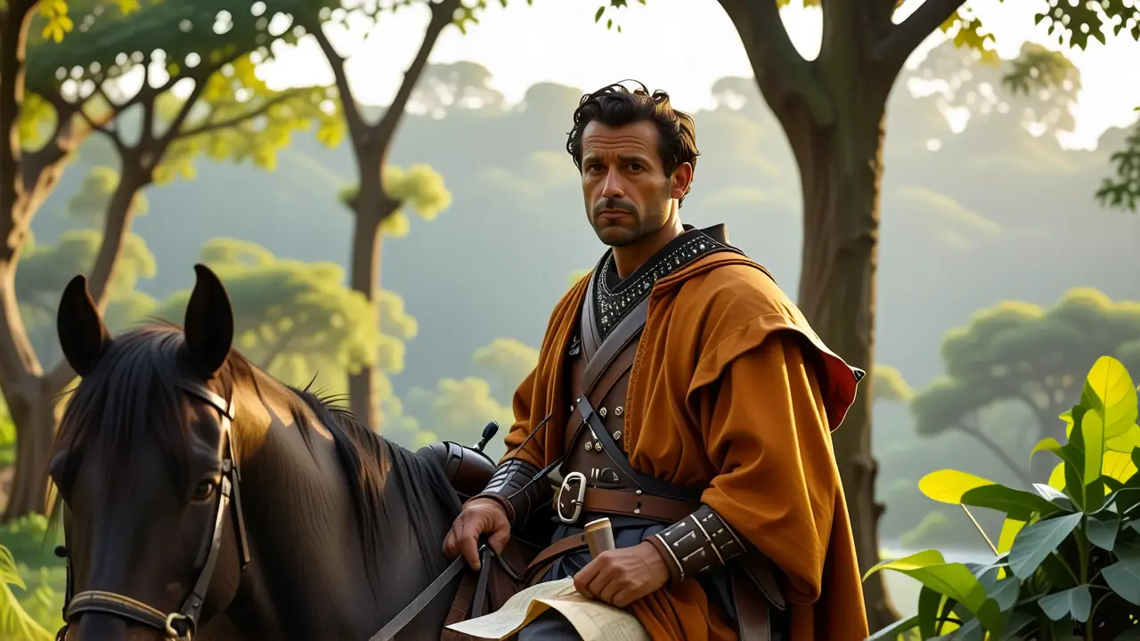 Velázquez retrata un hombre serio en Amazonía