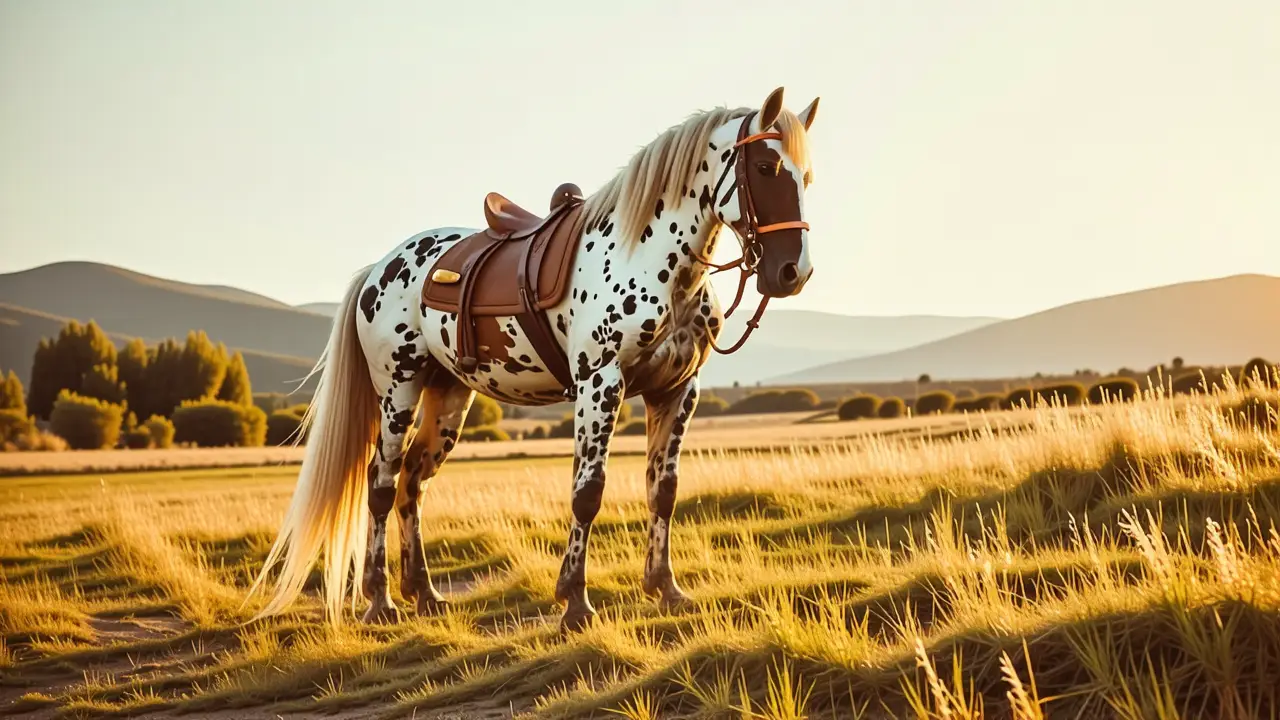 Un jinete español cabalgando en Andalucía