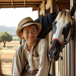 Un joven granjero sonríe en España
