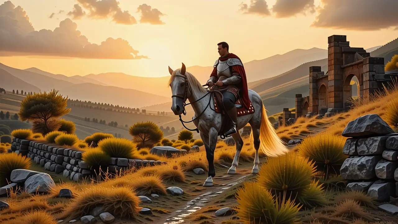 Un jinete español domina el paisaje