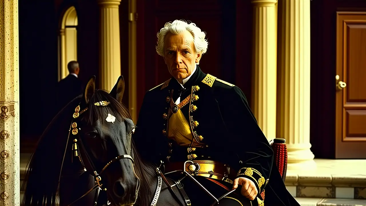 Caravaggio retrata a Napoleón melancólico en oro