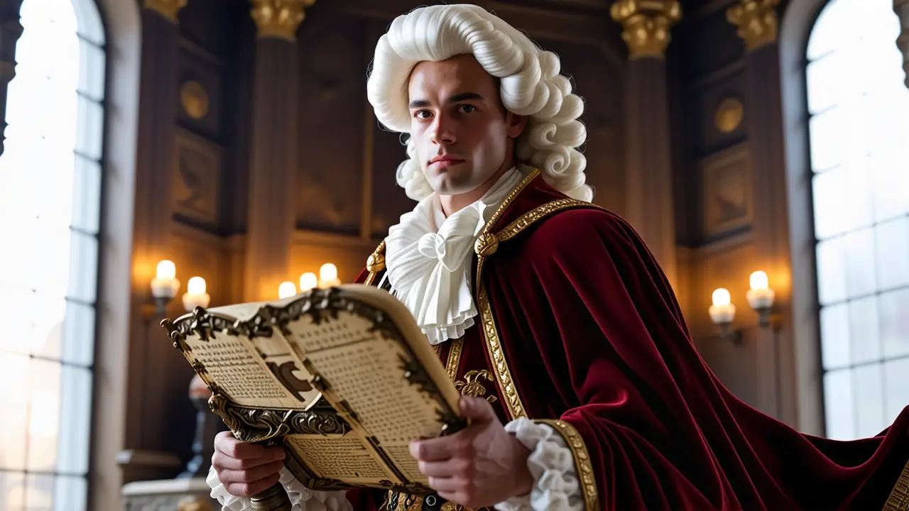 Un Bonaparte melancólico en biblioteca dorada