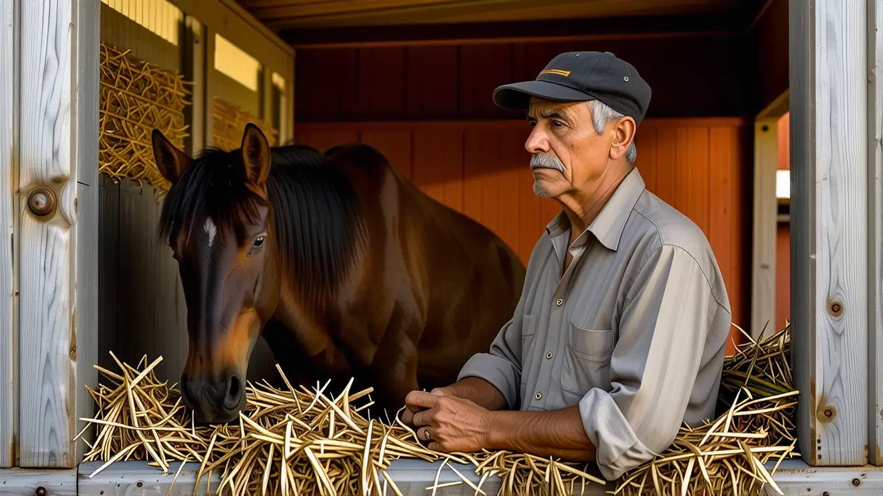 Un artista español crea serenidad en el establo