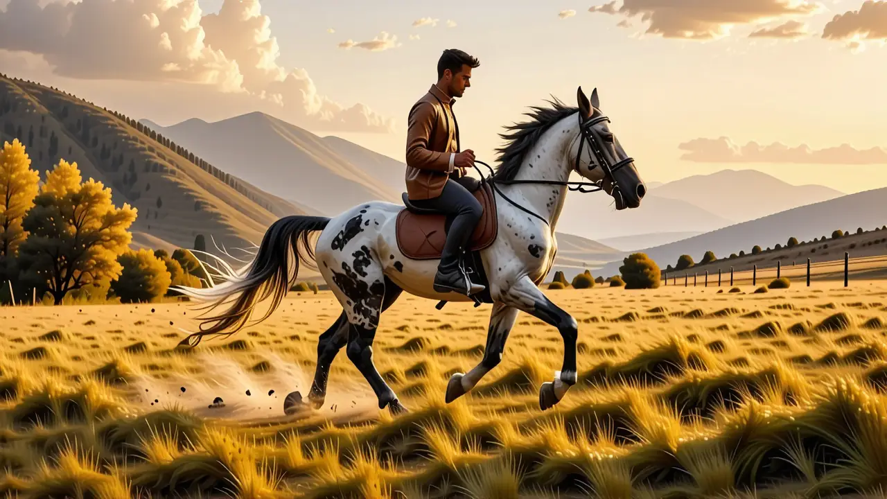 Turner retrata un jinete en el sol