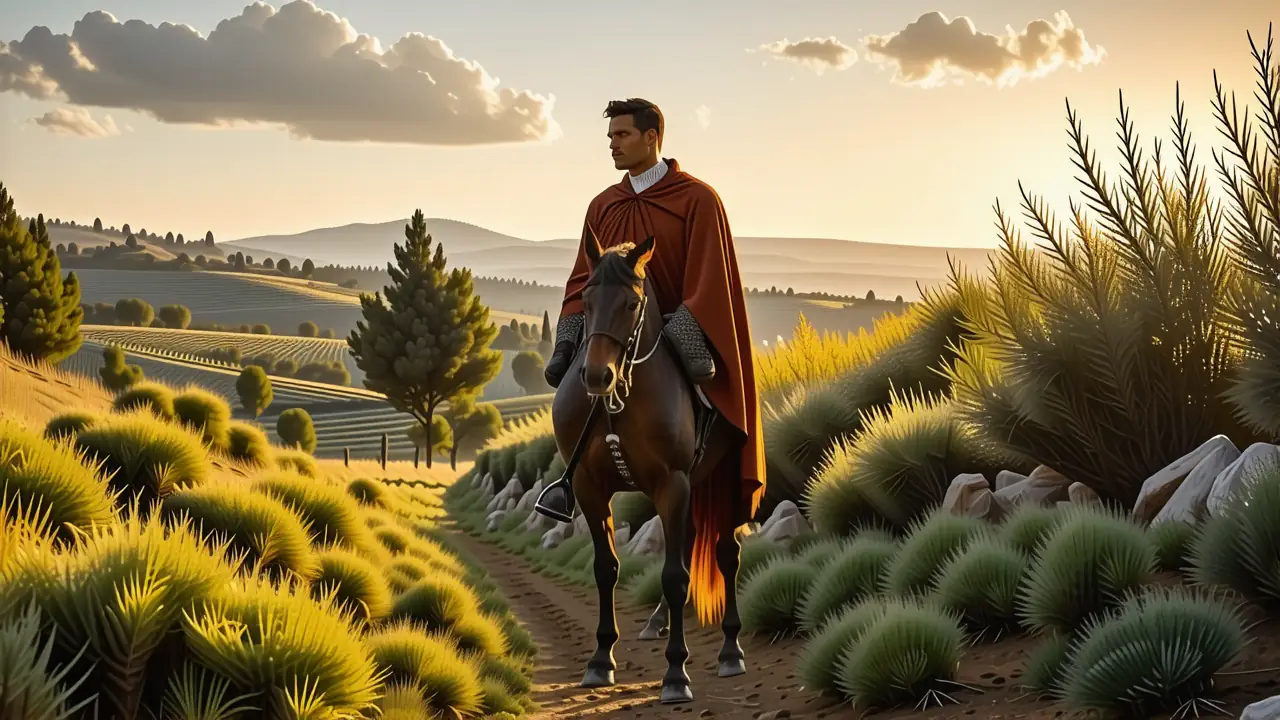 Caballo Lusitano Español: Origen, Raza y Características 1 Un jinete español captura la luz dorada