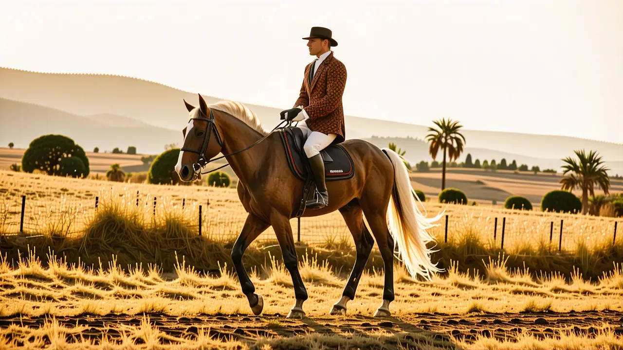 Un jinete español se muestra valiente