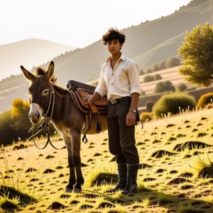 Un hombre español joven observa el sol