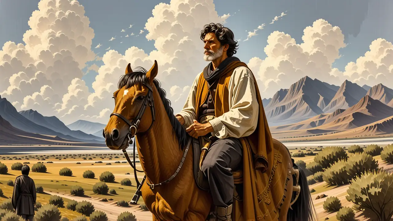 Caballo Mongolia: Caballos Mongoles Resilientes y Antiguos 4 Un realista español evoca la luz dramática