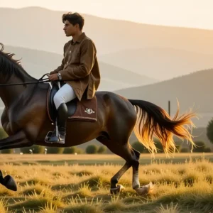 Río español cabalgando
