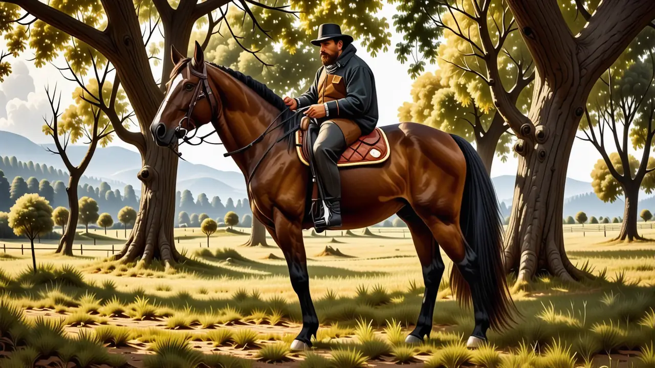 Un jinete español se muestra imponente