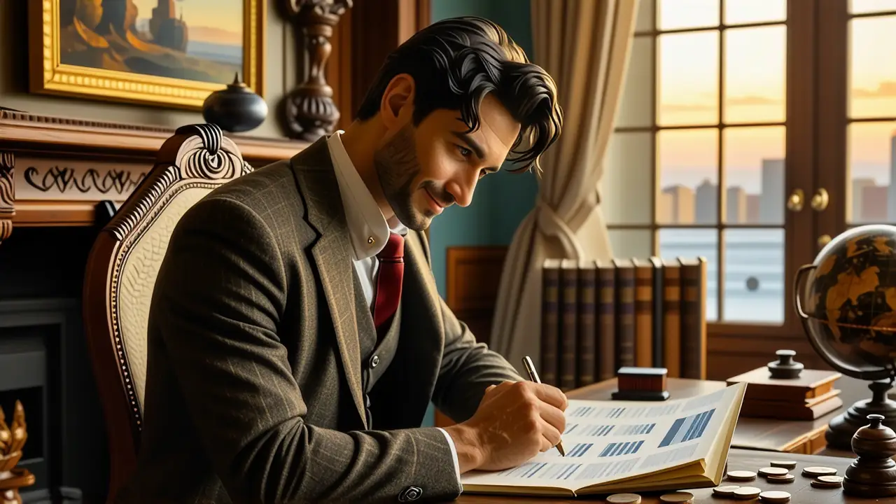 Monet impresionista estudia finanzas con calma