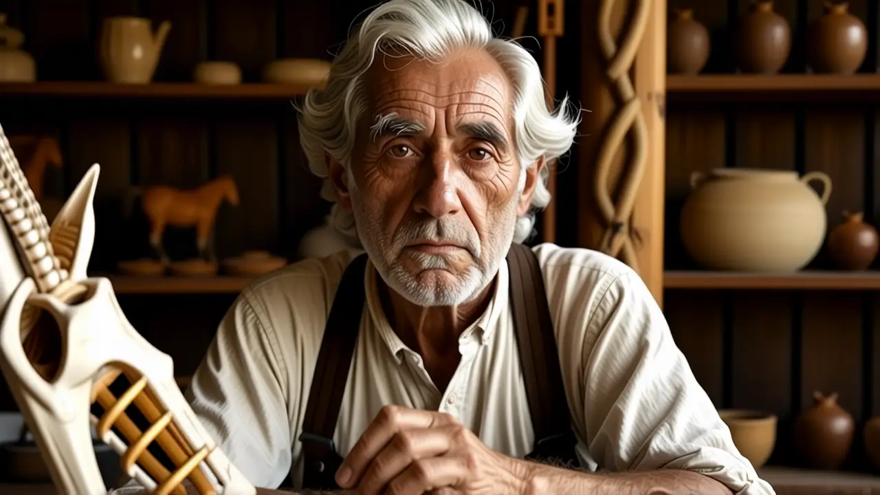 Caravaggio retrata un anciano estudioso en sombras