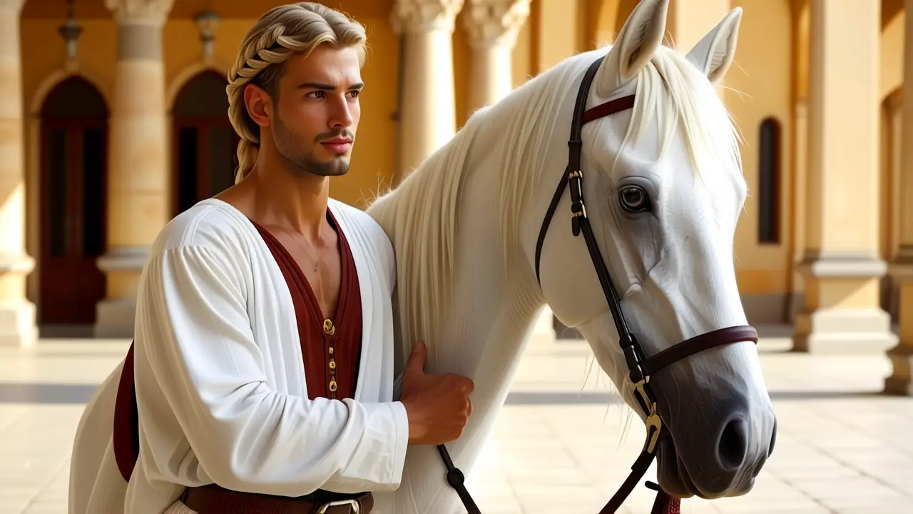 Caballos Españoles Blancos: Origen y Belleza 4 Velázquez retrata un noble español sereno