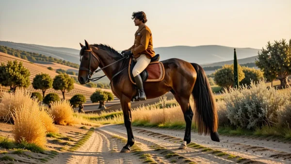 Un jinete español se muestra sereno