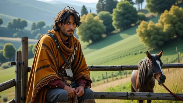 Un hombre pensativo observa Chile