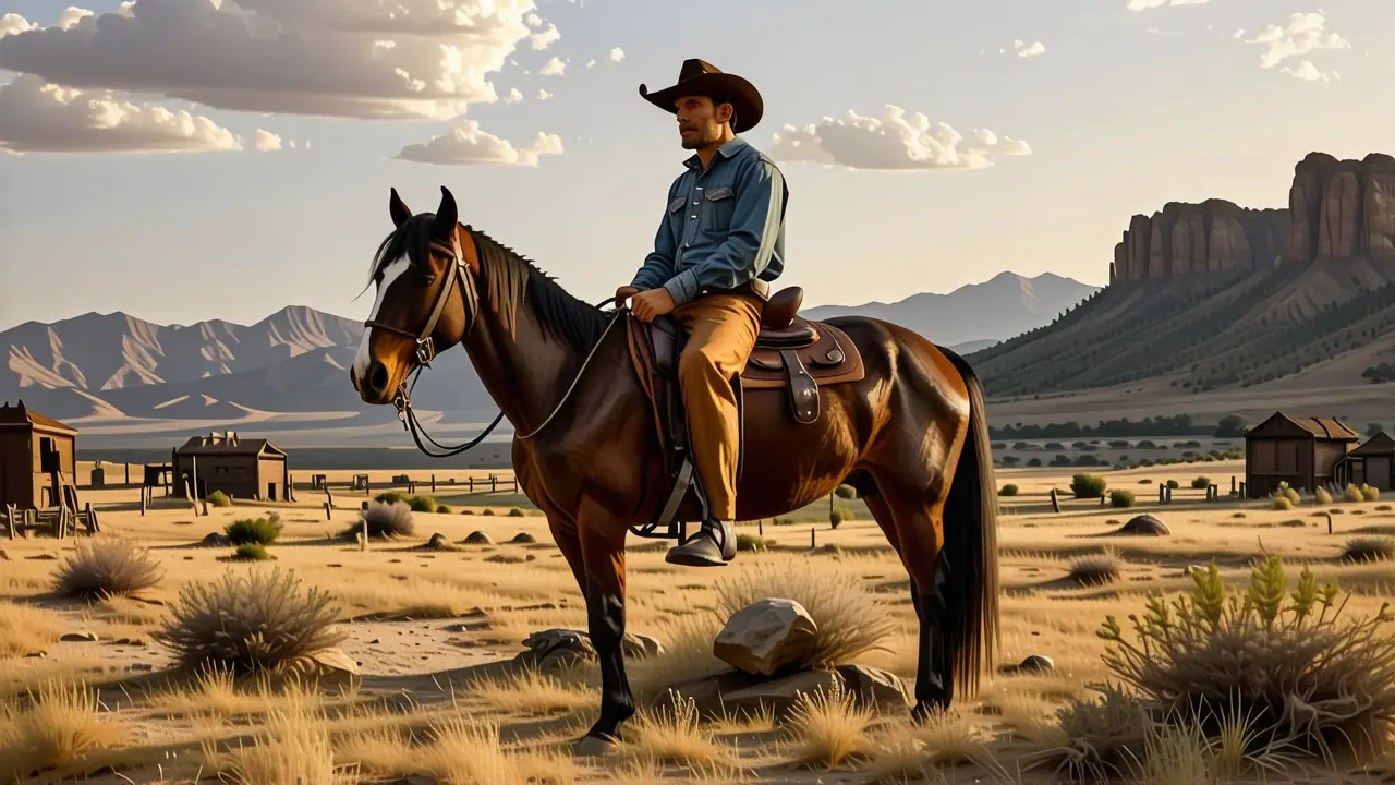 Un vaquero español se muestra en el oeste