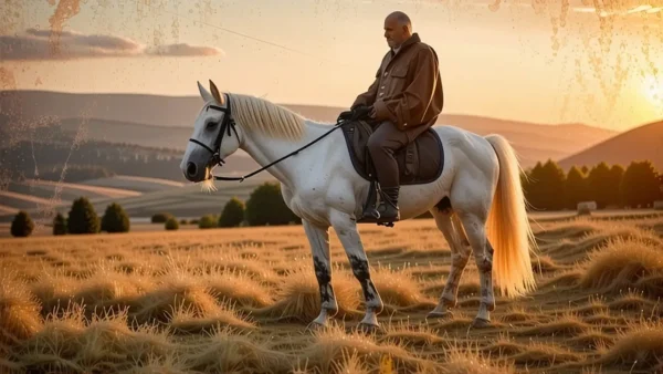 Un jinete español domina su caballo
