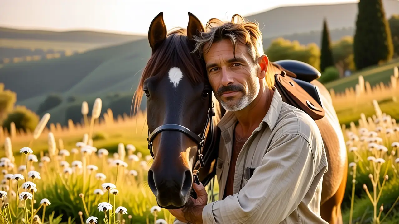 Un hombre contemplativo en España