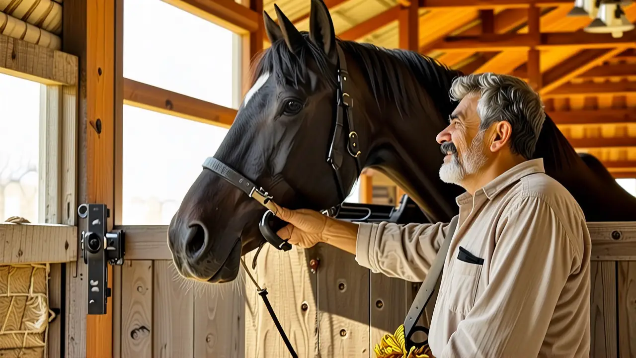 Sorolla inspira un hombre sereno con caballo