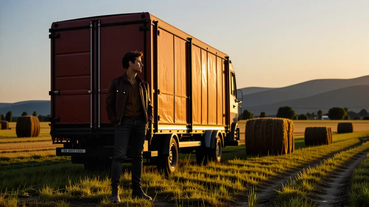Un hombre contemplativo observa su caballo