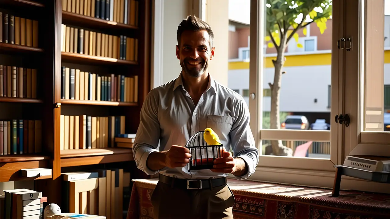 Sorolla inspira un hombre sereno en luz dorada