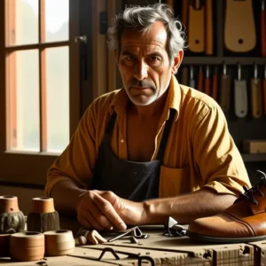 Un cobrador español contempla su trabajo