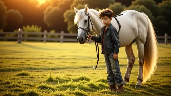 Un niño español realista en Andalucía