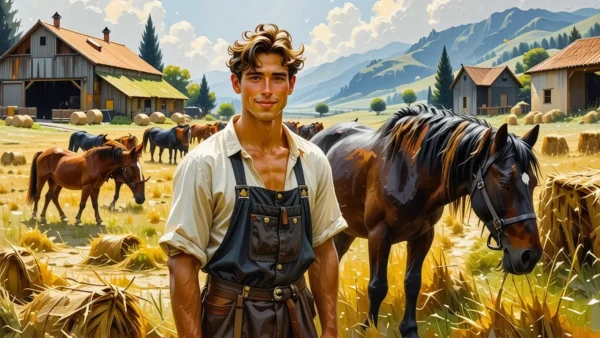 Un campesino español se muestra sereno