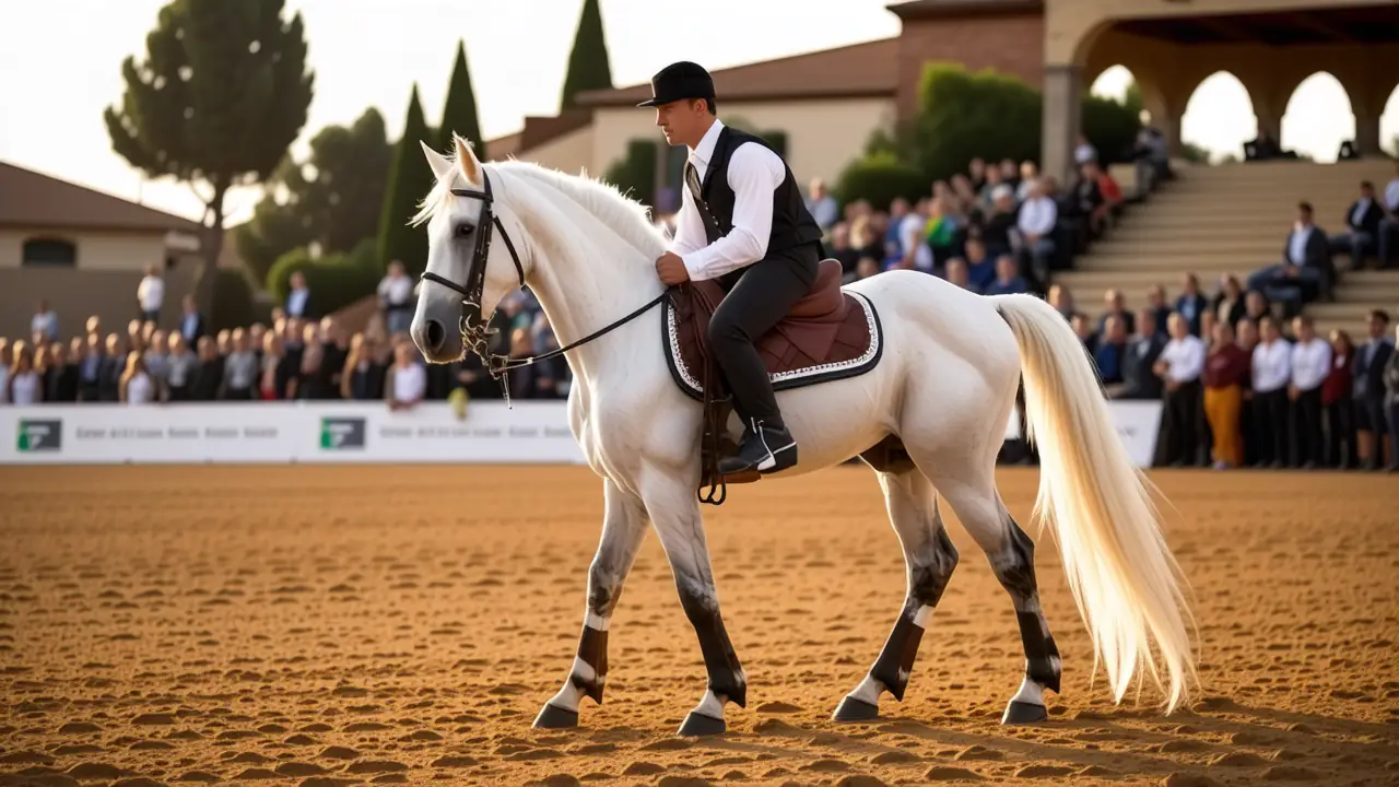 Un joven vaquero domina elegantemente en Madrid