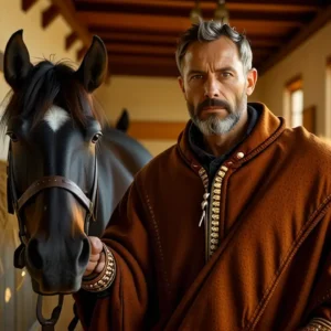 Un hombre español realista luce sereno