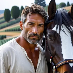 Un hombre español contempla la Toscana