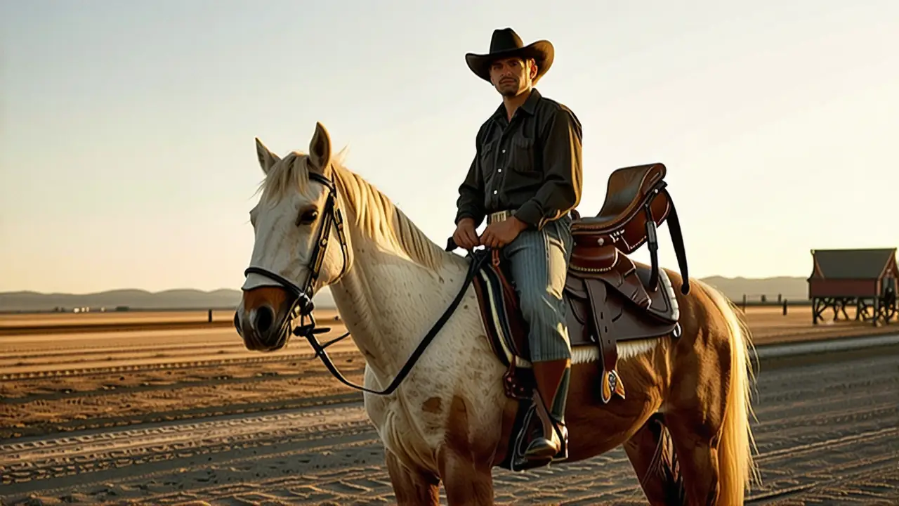 Un cowboy español captura la luz dorada