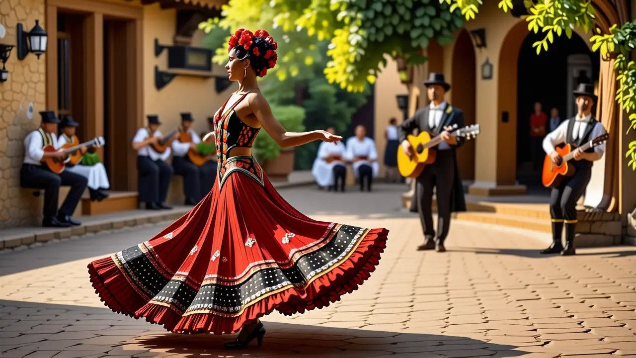 Flamenca baila con pasión en Jerez