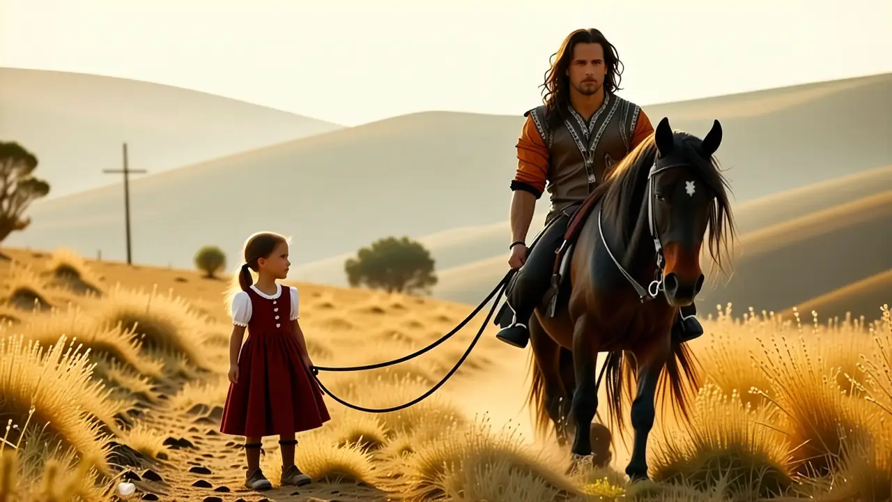 Un hombre español realista domina a su caballo