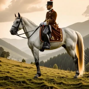 Un jinete español se muestra majestuoso