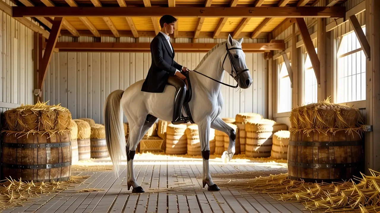 Un jinete español se muestra sereno