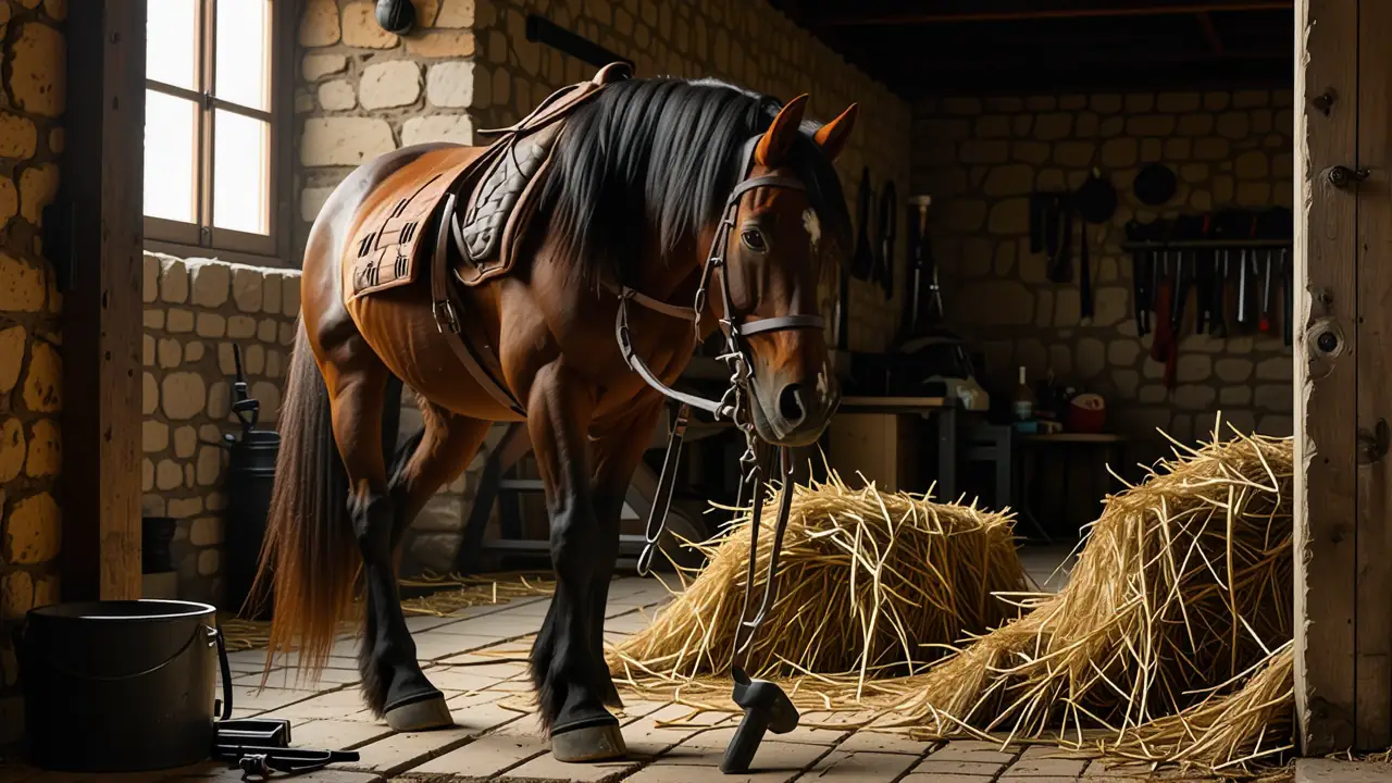 Un jinete español trabaja con precisión