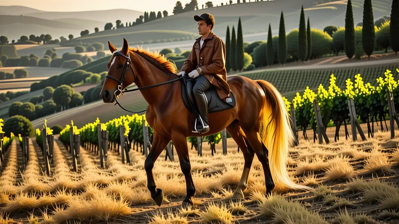 Equipo Jinete: Guía Completa para Jinete en Caballo 1 Un jinete español se destaca en Toscana